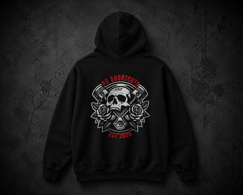 DRKLUX "No Shortcuts" Black Hoodie