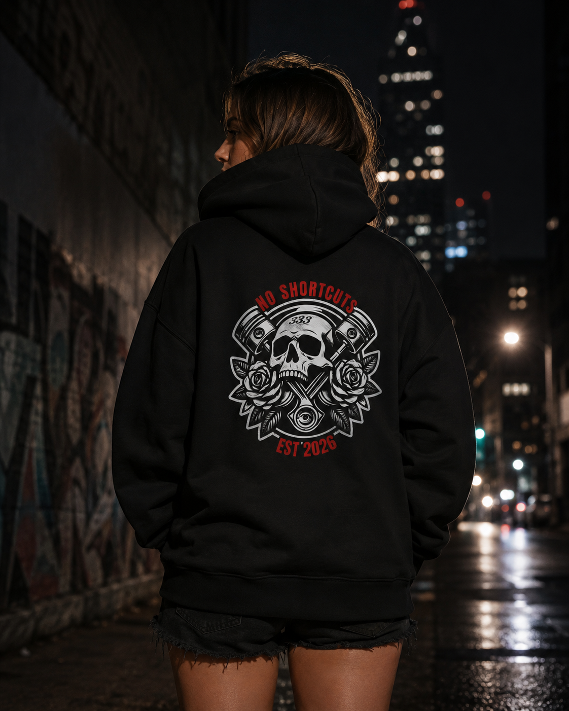 DRKLUX "No Shortcuts" Black Hoodie
