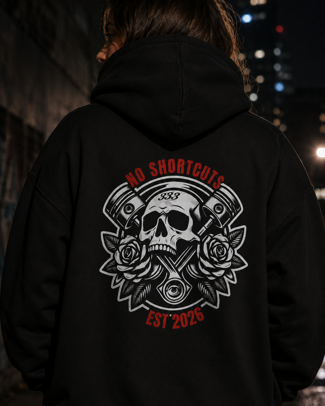 DRKLUX "No Shortcuts" Black Hoodie